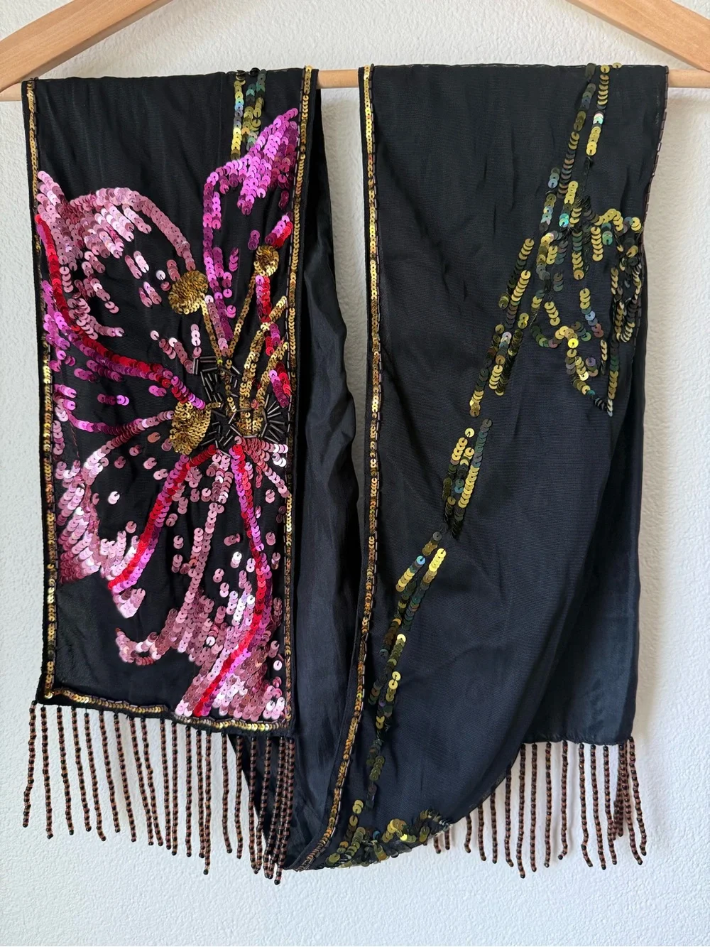 Banana Republic Sequin Fringe Scarf